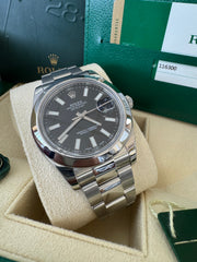 Rolex Datejust II 41mm 116300 2015 Black Dial Oyster